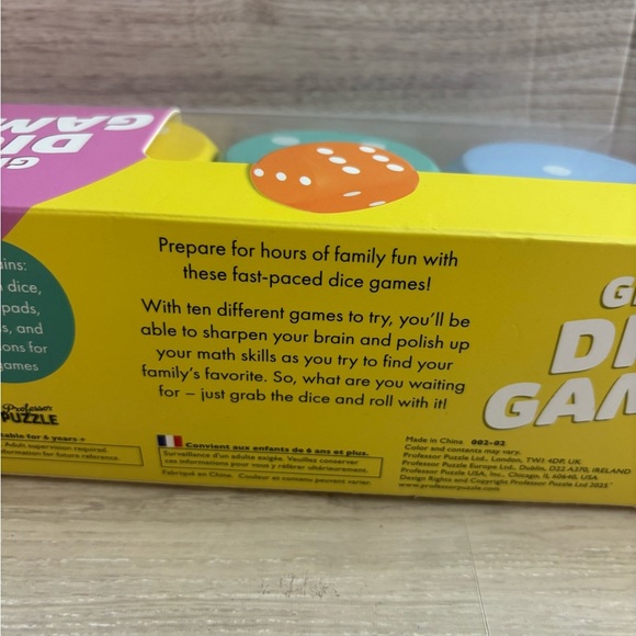 Vibrant Dice Game Set - Picture 3 of 5